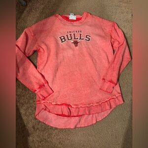 NEW Chicago Bulls Heather Red NBA Sweater